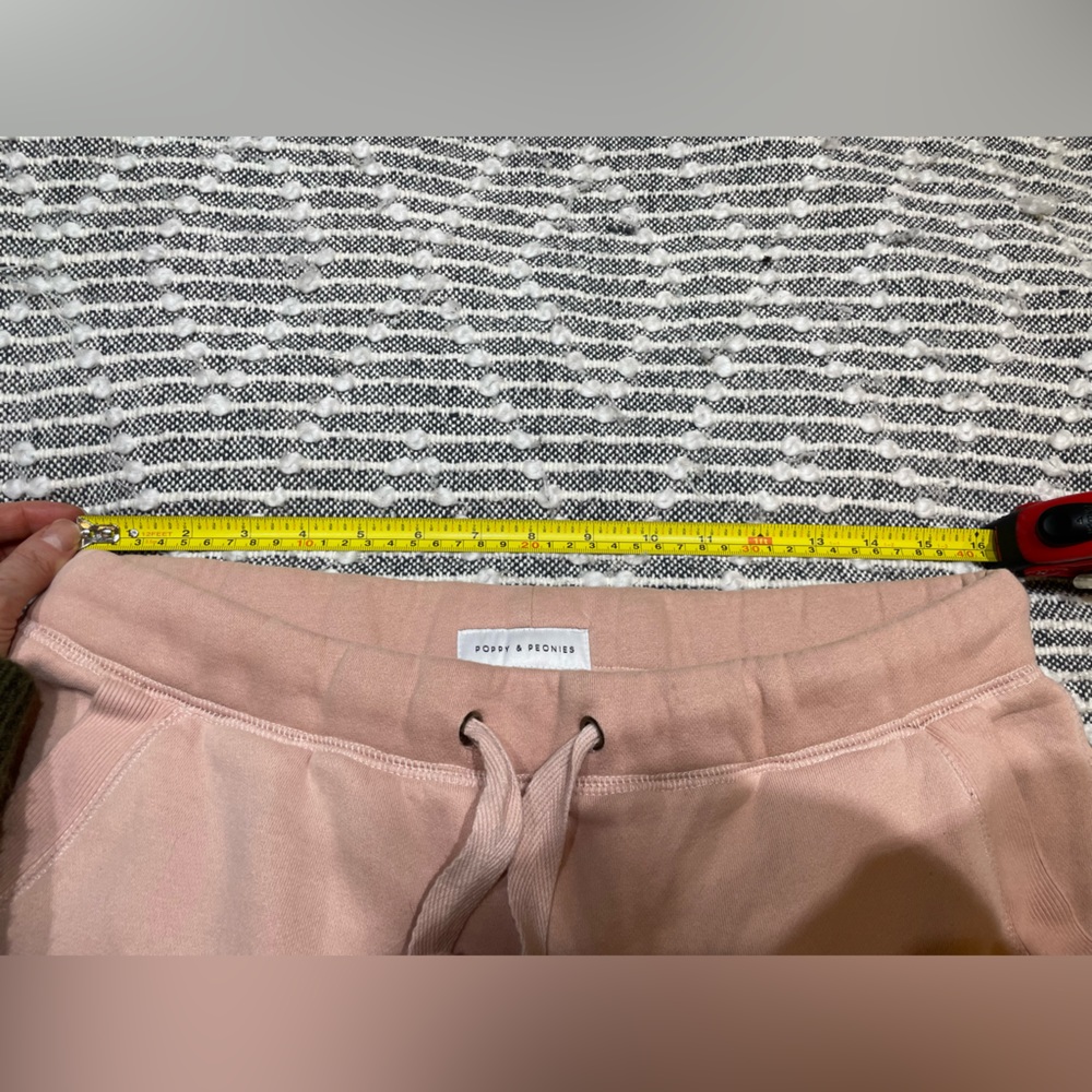 POPPY & PEONIES | Pastel blush Pink Joggers SweatPants Size S/M - Picture 10 of 12